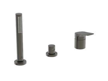 LA DOLCE VITA - BD670 - Deck mounted 3 hole bathtub tap with hand shower by Ideal Standard - view 2